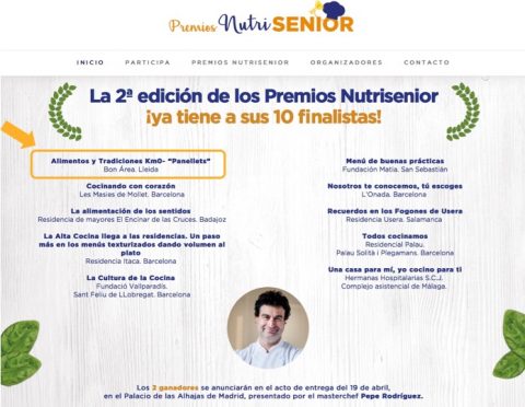 La Residència bonÀrea Fundació – Assistència. Finalista als Premis Nutrisenior 2018