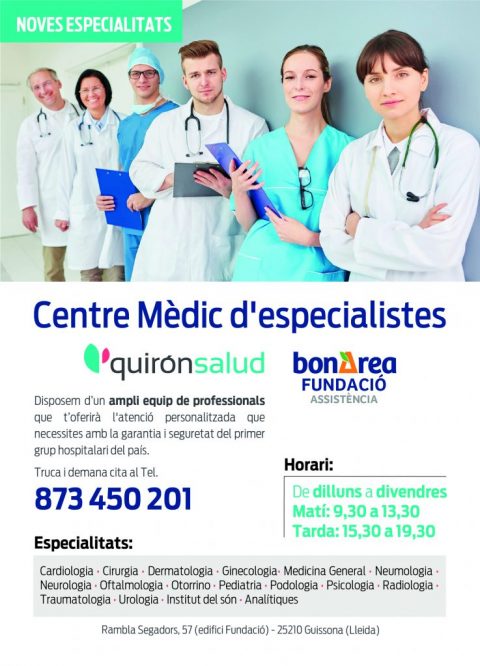 Especialistas QuironSalud Guissona