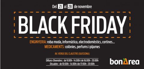 BLACK FRIDAY a bonÀrea