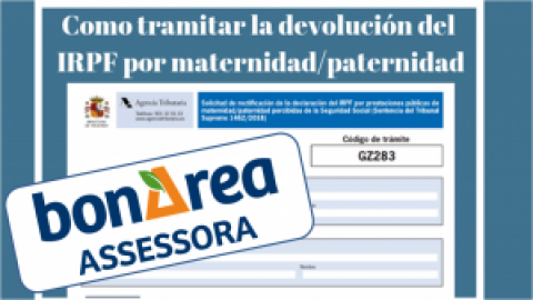 Devolució de l’IRPF de les prestacions de maternitat i paternitat 2014-2017