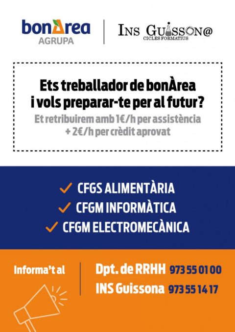 Ets treballador de bonÀrea i vols preparar-te per al futur?