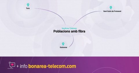 bonÀrea Telecom, inaugura la fibra òptica a Sant Guim de Freixenet