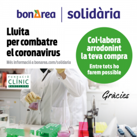 Nova campanya solidària a les botigues bonÀrea: Lluitem contra el coronavirus