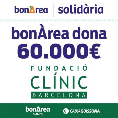 bonÀrea ha fet una donació directa de 60.000 € a la Fundació Clínic