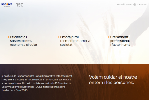 Nova web de RSC: Volem cuidar el nostre entorn i les persones