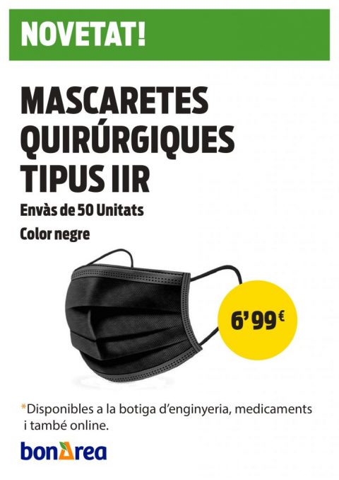 MASCARETES QUIRÚRGIQUES TIPUS IIR