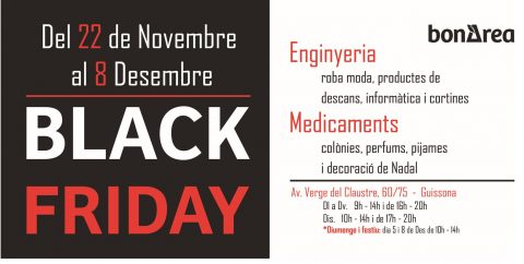 BLACK FRIDAY DEL 22 DE NOVEMBRE AL 8 DE DESEMBRE