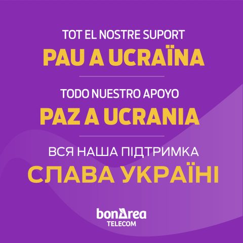 bonÀrea Telecom ofrece llamadas y SMS gratuitos a Ucrania