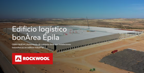 Rockwool aísla la cubierta metálica del edificio logístico bonÀrea en Épila