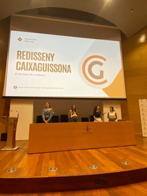 Representantes de Caixa Guissona y bonÀrea asistieron a las presentaciones que realizaron los alumnos del Grado de diseño y tecnologías Creativas de la UDL