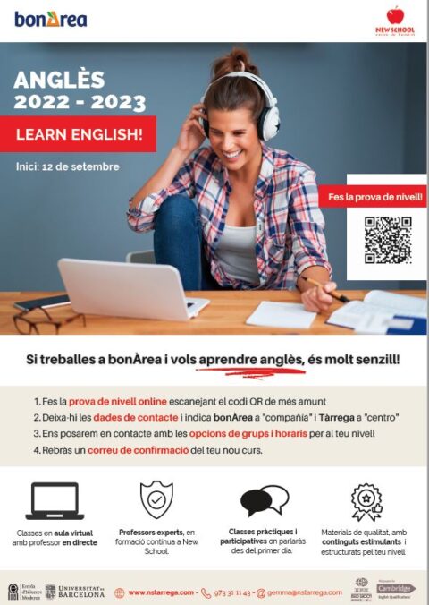 COMENCEN ELS NOUS CURSOS D’ANGLÈS