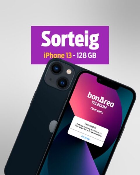 Sorteamos 1 iPhone 13 negro de 128 GB