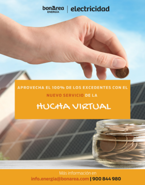 ¿Conoces el nuevo servicio de Hucha Virtual de bonÀrea Energía | Electricidad?