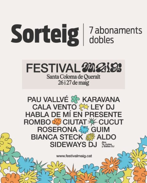 Sorteig a Instagram de 7 abonaments dobles pel Festival MAIG