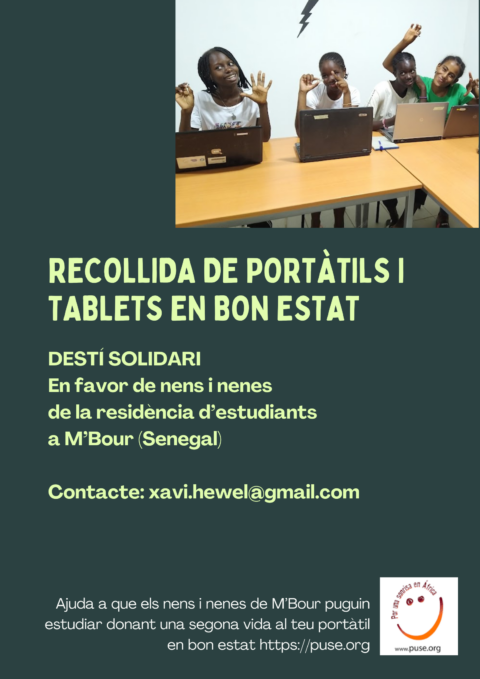 📢 Recogida de portátiles y tablets en buen estado para destino solidario